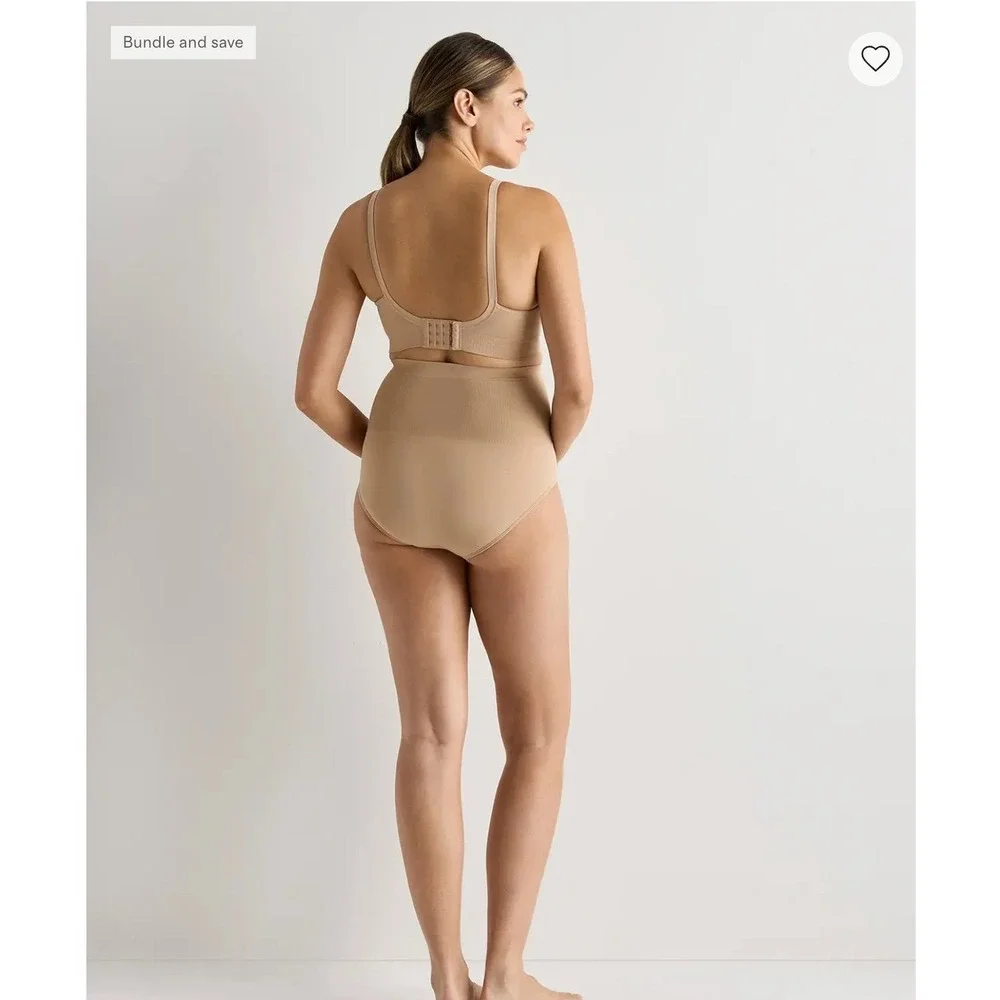 Quince Seamless Nursing Bra Beige Nude Maternity L RG001 seamless smooth NWOT